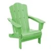 HDPE Classic Light Green Folding Plastic Adirondack Chair (1-Pack)