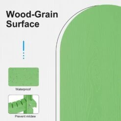 HDPE Classic Light Green Folding Plastic Adirondack Chair (1-Pack) -More Furniture Store plastic adirondack chairs psqwy lightg 76 1000