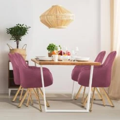 Modern Rose Purple Brushed Velvet Swivel Accent Armchair With Metal Legs For Living 12 Modern Rose Purple Brushed Velvet Swivel Accent Armchair With Metal Legs For Living -More Furniture Store purple jearey accent chairs e21zy hd pk 40 1000