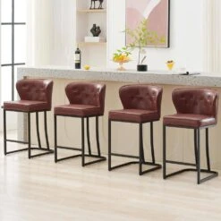 Star Stackable Plastic Red Outdoor Bar Stool (set Of 2) -More Furniture Store red jearey bar stools xq24 red 1f 1000