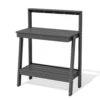 45.5 In. H X 34.8 In. W X 17.7 In. D Space Gray HDPE Potting Bench Table, Multi-Purpose Plant And Storage Shelf
