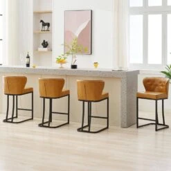 Star Stackable Plastic Yellow Outdoor Bar Stool (set Of 2) 11 Star Stackable Plastic Yellow Outdoor Bar Stool (set Of 2) -More Furniture Store yellow jearey bar stools xq24 ye c3 1000