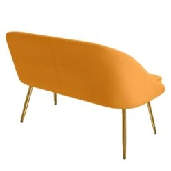 3-Piece Living Room Set With Brushed Velvet In Yellow -More Furniture Store yellow jearey living room sets tz 4 ye 1f 1000