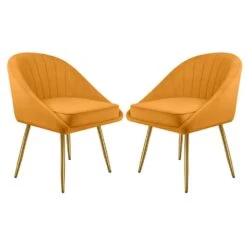 3-Piece Living Room Set With Brushed Velvet In Yellow -More Furniture Store yellow jearey living room sets tz 4 ye 44 1000