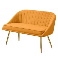 3-Piece Living Room Set With Brushed Velvet In Yellow -More Furniture Store yellow jearey living room sets tz 4 ye c3 1000