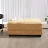 Yellow Corduroy Ottoman For Sectional Sofa